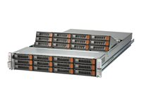 Supermicro SC826 SE1C-R1K02JBOD - Boîtier de stockage - 24 Baies (SATA-600 / SAS-3) - rack-montable - 2U CSE-826SE1C-R1K02JBOD